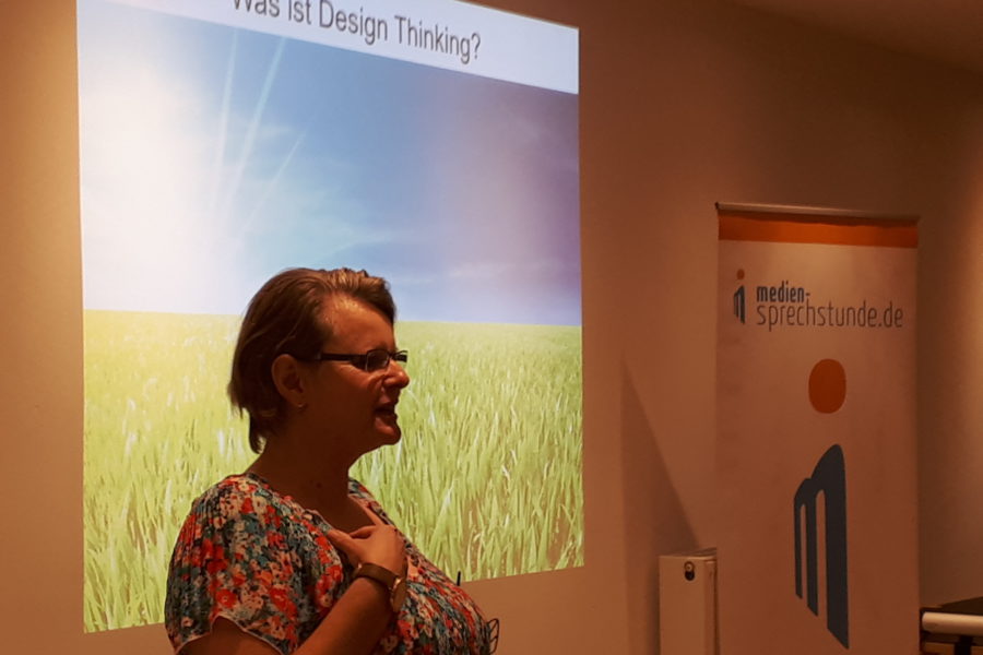 Sabine Stengel zu Design Thinking in der medien-sprechstunde
